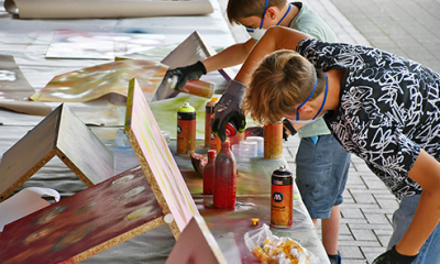 Jagd auf Mona LisaGraffiti-Workshop für Jugendliche im Alter von 12 – 17 Jahren